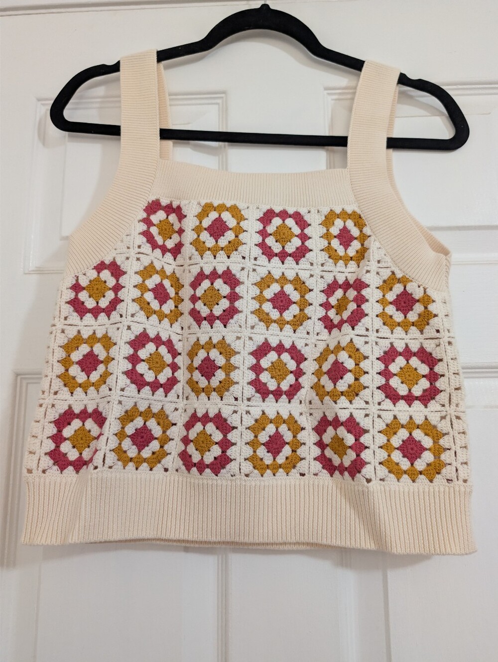 NWT Sezane Ayumi Jumper Ecru/ Ochre/ Vintage Pink - Size S - Picture 3 of 6